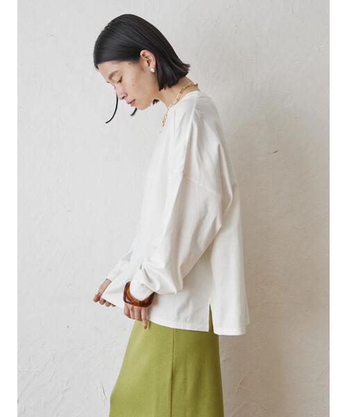 AMERICAN HOLIC（アメリカンホリック）の「BIGシルエットカットプルオーバー（Tシャツ/カットソー・レディース・ブラック/ブルーグリーン/オフホワイト/ブラック系その他4/グレー系その他4・M/L）」の13枚目の写真