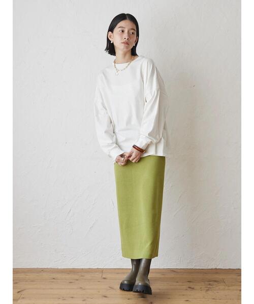 AMERICAN HOLIC（アメリカンホリック）の「BIGシルエットカットプルオーバー（Tシャツ/カットソー・レディース・ブラック/ブルーグリーン/オフホワイト/ブラック系その他4/グレー系その他4・M/L）」の16枚目の写真