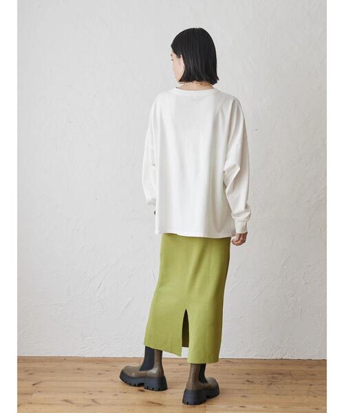 AMERICAN HOLIC（アメリカンホリック）の「BIGシルエットカットプルオーバー（Tシャツ/カットソー・レディース・ブラック/ブルーグリーン/オフホワイト/ブラック系その他4/グレー系その他4・M/L）」の18枚目の写真