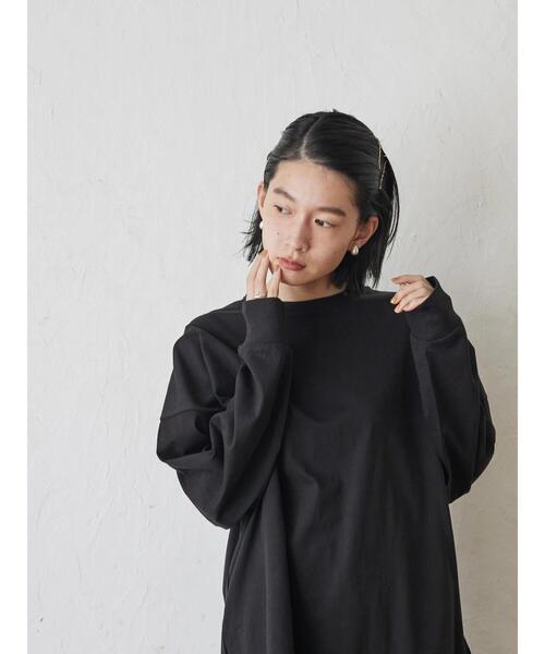 AMERICAN HOLIC（アメリカンホリック）の「BIGシルエットカットプルオーバー（Tシャツ/カットソー・レディース・ブラック/ブルーグリーン/オフホワイト/ブラック系その他4/グレー系その他4・M/L）」の20枚目の写真