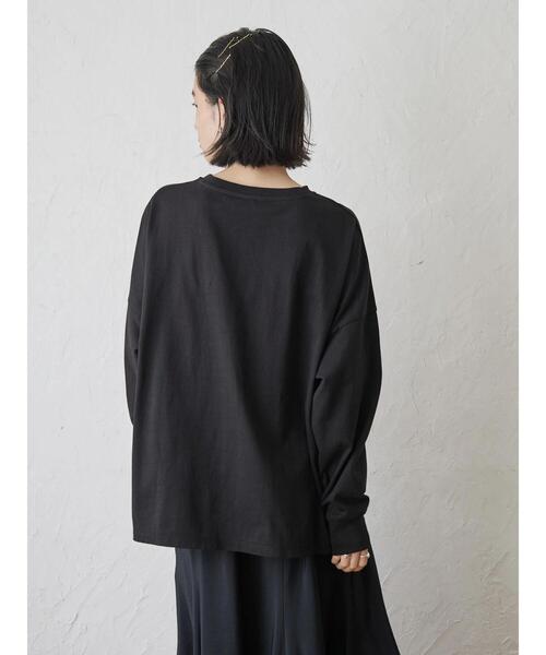 AMERICAN HOLIC（アメリカンホリック）の「BIGシルエットカットプルオーバー（Tシャツ/カットソー・レディース・ブラック/ブルーグリーン/オフホワイト/ブラック系その他4/グレー系その他4・M/L）」の22枚目の写真