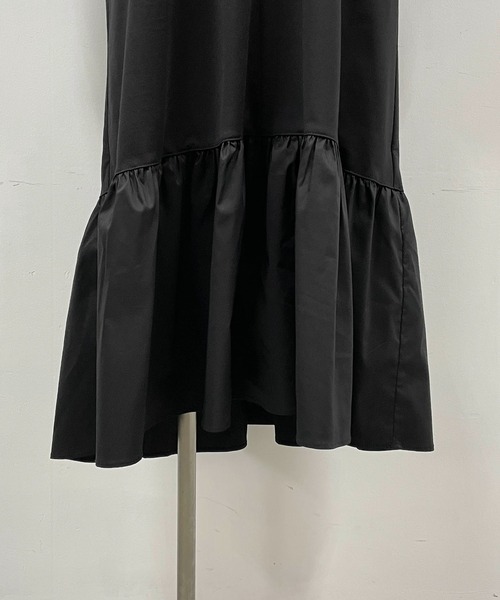 PICCIN（ピッチン）の「バックリボン異素材ワンピース（ワンピース・レディース・ブラック/カーキ・M）」の20枚目の写真