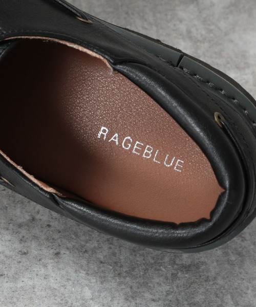 RAGEBLUE(レイジブルー)の「フェイクレザーデッキシューズ/ブーツ(モカシン/デッキシューズ・メンズ・ブラック/ブラウン/ダークブラウン・MEDIUM/LARGE)」の6枚目の写真