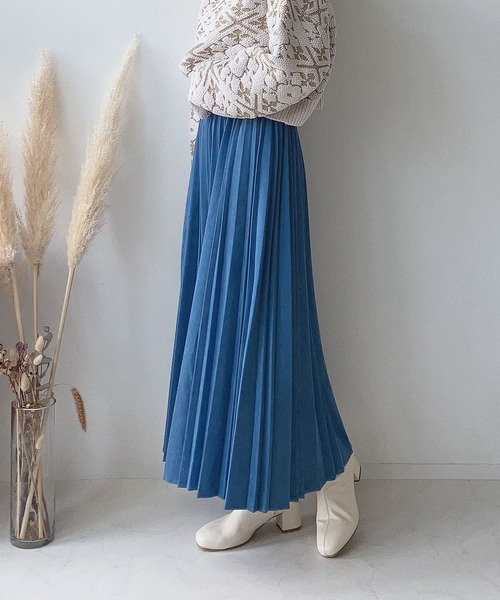 AS KNOW AS plus（アズノゥアズプラス）の「♪変形アコーディオンプリーツスカート（スカート・レディース・チャコールグレー/グリーン/アイボリー/マスタード/グレイッシュベージュ/ライトグリーン/イエロー/ブルー/ブラック系/アイボリー系/グリーン系/グレー系1/ブラウン系1/グリーン系1/ブラック系1/ボルドー/サックスブルー系2/アイボリー系2/ブラック系2/カーキ系3/グレー系3/アイボリー系3/ブルー系2・FREE）」の18枚目の写真