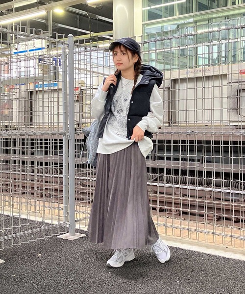 AO様グレーm セール】♪変形アコーディオンプリーツスカート（スカート）｜AS KNOW