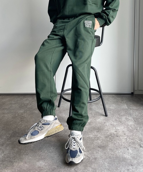 CPCM（シーピーシーエム）の「ロゴ刺繍ヘビーウェイトスウェットパンツ（スウェットパンツ・メンズ・グレー/ネイビー/グリーン・FREE）」の2枚目の写真