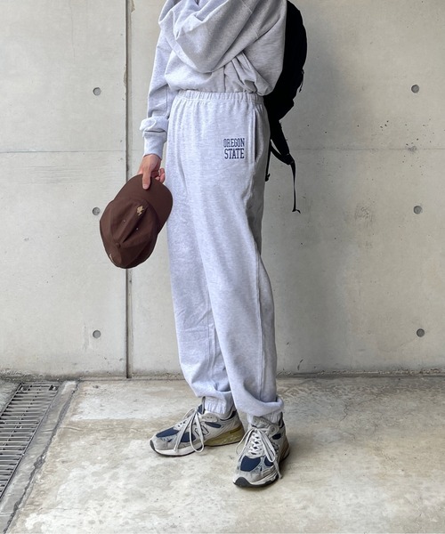CPCM（シーピーシーエム）の「ロゴ刺繍ヘビーウェイトスウェットパンツ（スウェットパンツ・メンズ・グレー/ネイビー/グリーン・FREE）」の4枚目の写真