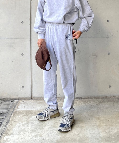 CPCM（シーピーシーエム）の「ロゴ刺繍ヘビーウェイトスウェットパンツ（スウェットパンツ・メンズ・グレー/ネイビー/グリーン・FREE）」の5枚目の写真