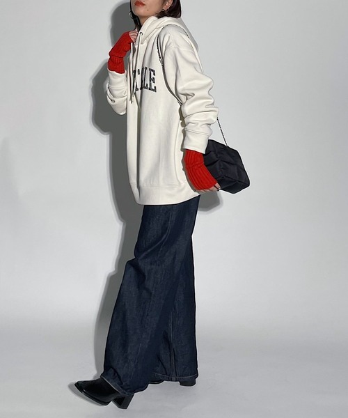 PAGEBOY（ページボーイ）の「クラックロゴパーカー（パーカー・レディース・ブラック/オフホワイト/グレー・FREE）」の9枚目の写真