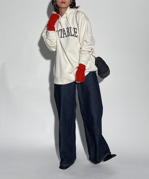 PAGEBOY（ページボーイ）の「クラックロゴパーカー（パーカー・レディース・ブラック/オフホワイト/グレー・FREE）」の10枚目の写真