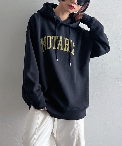 PAGEBOY（ページボーイ）の「クラックロゴパーカー（パーカー・レディース・ブラック/オフホワイト/グレー・FREE）」の11枚目の写真