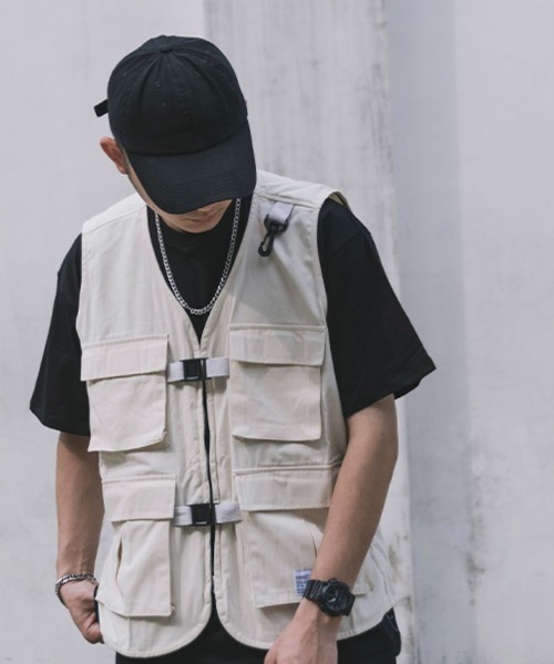 ARULE ブラック フィッシングベスト ARULE ブラック フィッシングベスト