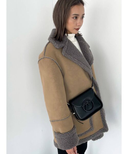 EMODA（エモダ）の「マークバックルショルダーバッグ（ショルダーバッグ・レディース・アイボリー/ブラック/ピンク・FREE）」の10枚目の写真