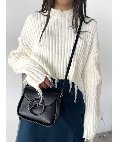 EMODA（エモダ）の「マークバックルショルダーバッグ（ショルダーバッグ・レディース・アイボリー/ブラック/ピンク・FREE）」の15枚目の写真