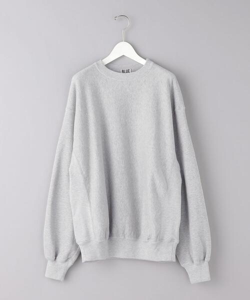 BLUE(ブルー)の「<BLUE> クルーネック スウェット(スウェット・メンズ・グレー・M/L)」の7枚目の写真