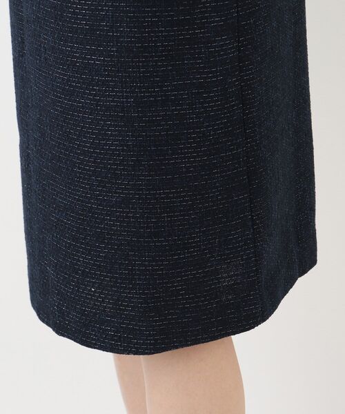 SHOO・LA・RUE（シューラルー）の「◆【S－3L／セットアップ可／セレモニー】ツイード異素材使いワンピース（ワンピース・レディース・ネイビー系7/グレー系その他3・01/04/02/05/03）」の13枚目の写真