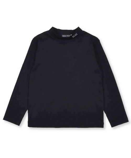 BeBe(ベベ)の「BeBe/コットンスムースチビハイネックTシャツ(100~150cm)(Tシャツ/カットソー・キッズ・ブラック/ベージュ・110/140/130/150/120/100)」の5枚目の写真