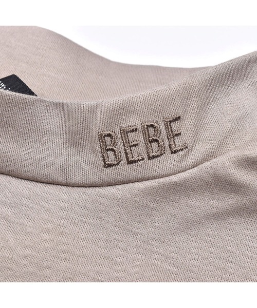 BeBe(ベベ)の「BeBe/コットンスムースチビハイネックTシャツ(100~150cm)(Tシャツ/カットソー・キッズ・ブラック/ベージュ・110/140/130/150/120/100)」の8枚目の写真