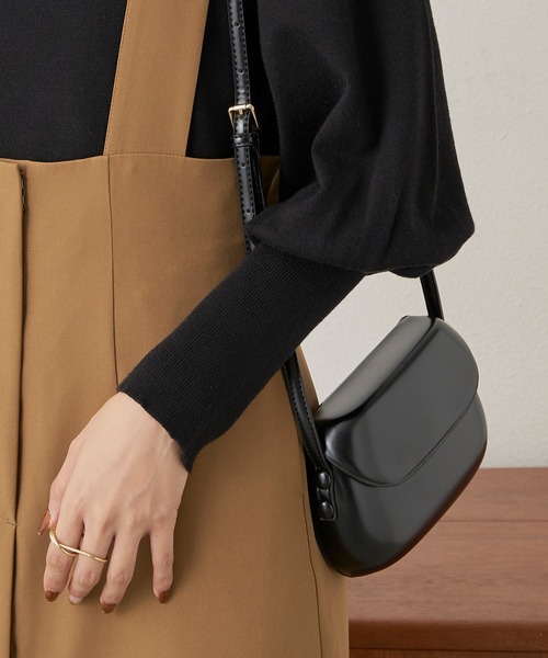 CLEARIMPRESSION （クリアインプレッション）の「タックボリュームスリーブニット（ニット/セーター・レディース・ブラック/ピンク・FREE）」の13枚目の写真