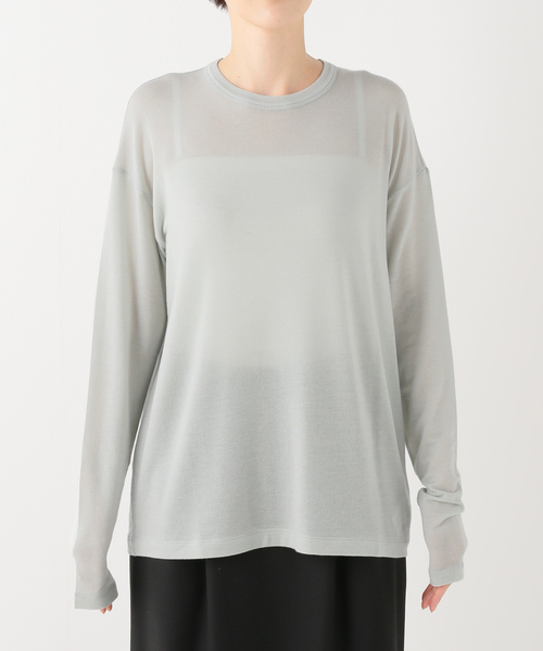 Spick & Span(スピックアンドスパン)の「カシミアシルクシアートップス(Tシャツ/カットソー・レディース・オレンジ/スカイブルー/ホワイト・FREE)」の21枚目の写真