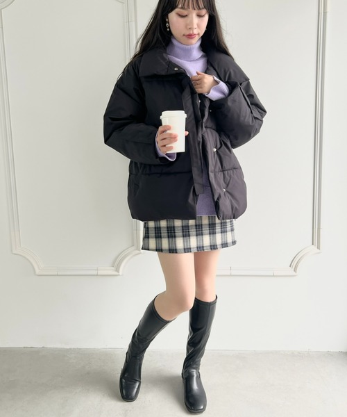 Loueme（ルエム）の「オーバーサイズボリュームエコダウン（ダウンジャケット/コート・レディース・ホワイト/ブラック・FREE）」の12枚目の写真