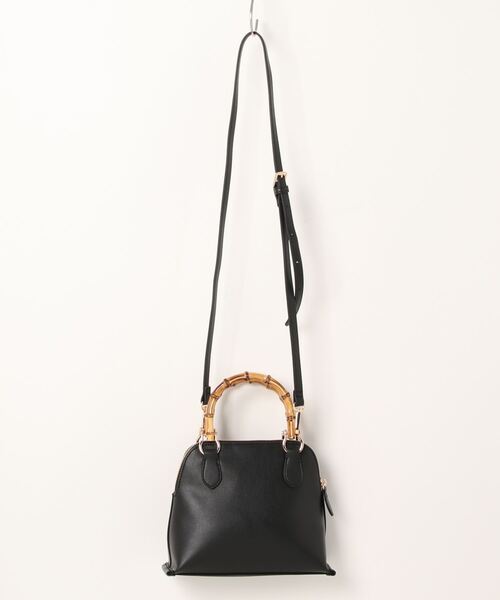 FREE'S MART（フリーズマート）の「バンブーミニショルダーバッグ（ショルダーバッグ・レディース・ブラック/ホワイト/グリーン/ホワイト系その他・ﾌﾘ-）」の10枚目の写真