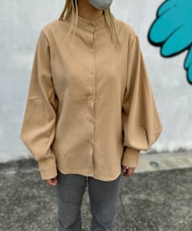 ONEDAYKMC select / バルーン袖ルーズレギュラーカラーシャツ