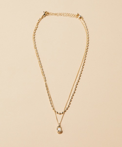 ear PAPILLONNER（イアパピヨネ）の「たまごパール2連ネックレス（ネックレス・レディース・ゴールド/シルバー・FREE）」の15枚目の写真