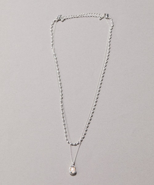 ear PAPILLONNER（イアパピヨネ）の「たまごパール2連ネックレス（ネックレス・レディース・ゴールド/シルバー・FREE）」の8枚目の写真