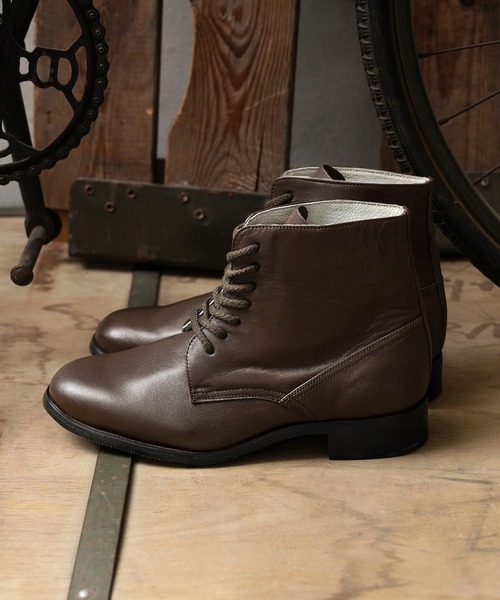 MILITARY（ミリタリー）の「実物 新品 デッドストック ルーマニア軍 レザー オフィサーブーツ（ブーツ・メンズ・ブラウン・27.5）」の8枚目の写真