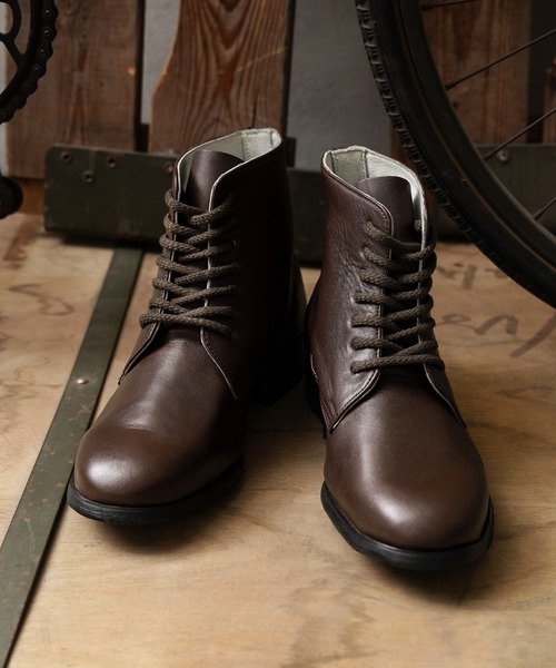 MILITARY（ミリタリー）の「実物 新品 デッドストック ルーマニア軍 レザー オフィサーブーツ（ブーツ・メンズ・ブラウン・27.5）」の10枚目の写真