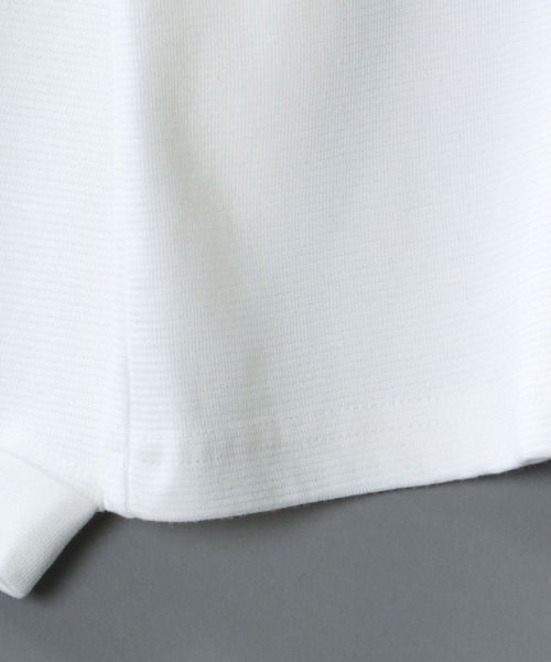 SITRY（シトリー）の「garter jacquard Heavy weight T-shirt/ガータージャガード ヘビーウェイト ロングスリーブTシャツ（Tシャツ/カットソー・メンズ・ブラック/アイボリー/チャコールグレー/グリーン・L/M）」の10枚目の写真