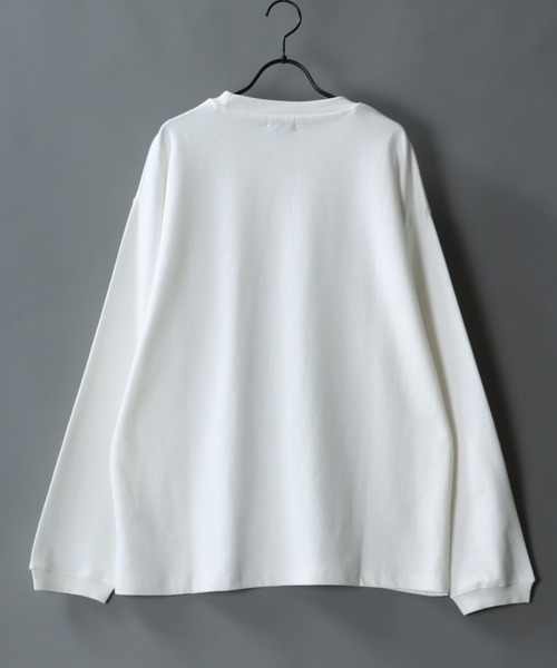 SITRY（シトリー）の「garter jacquard Heavy weight T-shirt/ガータージャガード ヘビーウェイト ロングスリーブTシャツ（Tシャツ/カットソー・メンズ・ブラック/アイボリー/チャコールグレー/グリーン・L/M）」の12枚目の写真