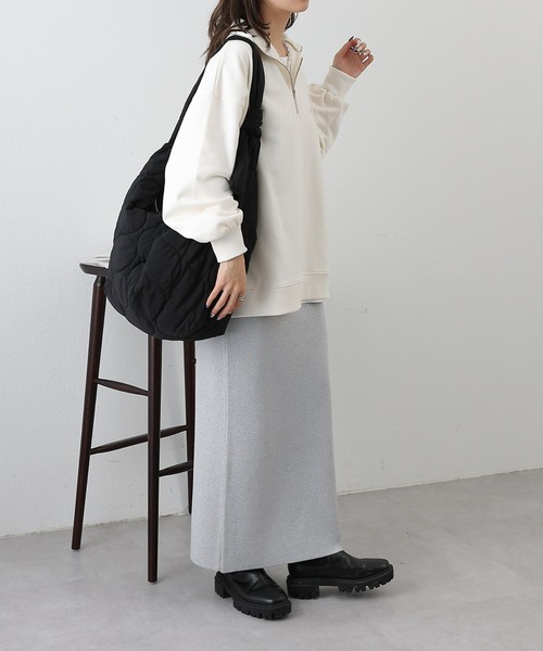 COLONY 2139(コロニートゥーワンスリーナイン)の「ラメニットペンシルスカート(スカート・レディース・ベージュ/グレー/ブラック・FREE)」の14枚目の写真