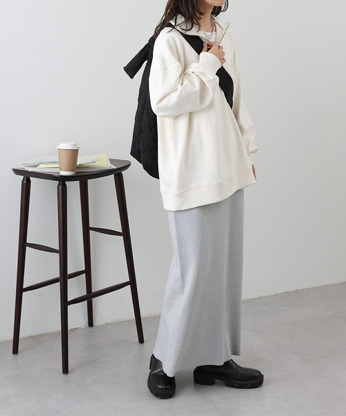 COLONY 2139(コロニートゥーワンスリーナイン)の「ラメニットペンシルスカート(スカート・レディース・ベージュ/グレー/ブラック・FREE)」の17枚目の写真