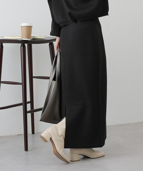 COLONY 2139(コロニートゥーワンスリーナイン)の「ラメニットペンシルスカート(スカート・レディース・ベージュ/グレー/ブラック・FREE)」の6枚目の写真