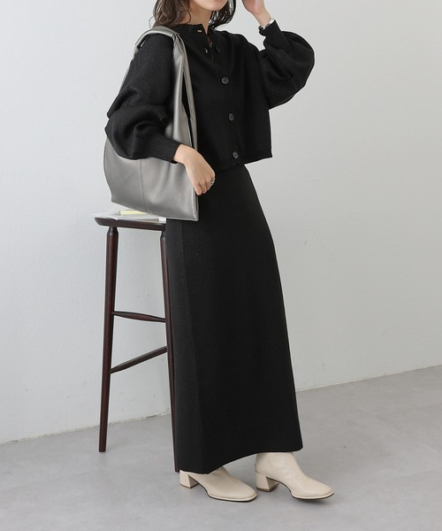 COLONY 2139(コロニートゥーワンスリーナイン)の「ラメニットペンシルスカート(スカート・レディース・ベージュ/グレー/ブラック・FREE)」の9枚目の写真