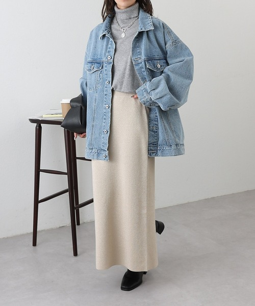 COLONY 2139(コロニートゥーワンスリーナイン)の「ラメニットペンシルスカート(スカート・レディース・ベージュ/グレー/ブラック・FREE)」の21枚目の写真