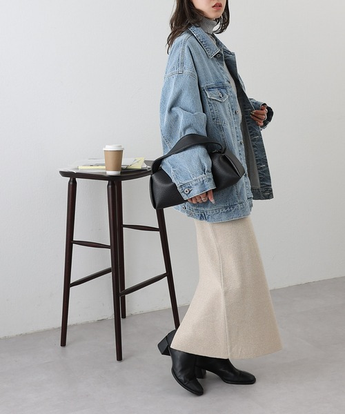 COLONY 2139(コロニートゥーワンスリーナイン)の「ラメニットペンシルスカート(スカート・レディース・ベージュ/グレー/ブラック・FREE)」の22枚目の写真