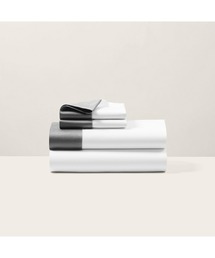 POLO RALPH LAUREN HOME（ポロ ラルフ ローレン ホーム）の「オーガニック コットン サティーン ボーダー フラットシーツ ダブルサイズ（寝具）」