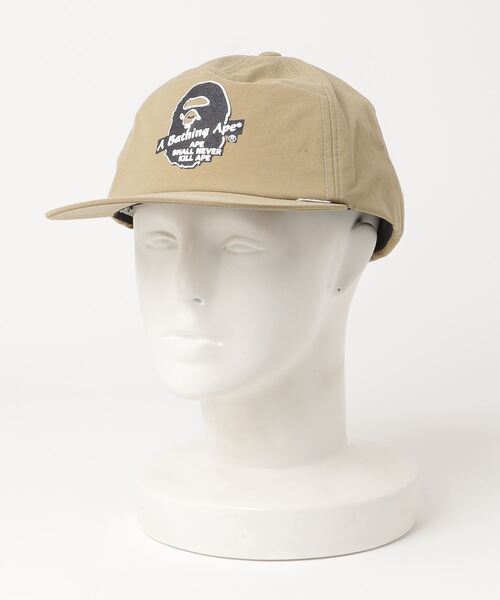 A BATHING APE（アベイシングエイプ）の「A BATHING APE PANEL CAP M（キャップ・メンズ・ベージュ/ネイビー・FREE）」の7枚目の写真