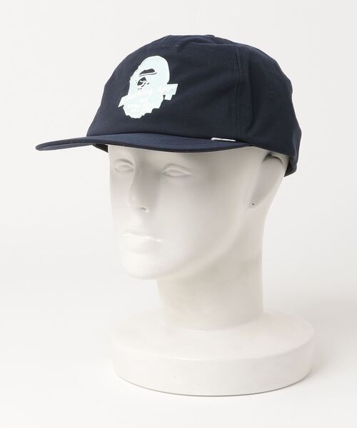A BATHING APE（アベイシングエイプ）の「A BATHING APE PANEL CAP M（キャップ・メンズ・ベージュ/ネイビー・FREE）」の6枚目の写真