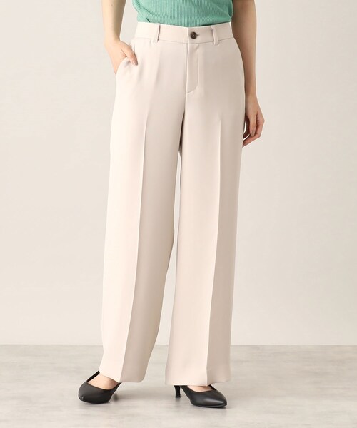 UNTITLED（アンタイトル）の「◆【通勤／フォーマル】きれいめ セミワイドパンツ（その他パンツ・レディース・ブルー/ブラック/ライトベージュ・00/01/02/03/04/42/44/46/48/50）」の3枚目の写真