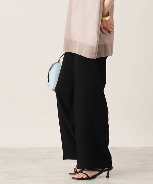 UNTITLED（アンタイトル）の「◆【通勤／フォーマル】きれいめ セミワイドパンツ（その他パンツ・レディース・ブルー/ブラック/ライトベージュ・00/01/02/03/04/42/44/46/48/50）」の9枚目の写真
