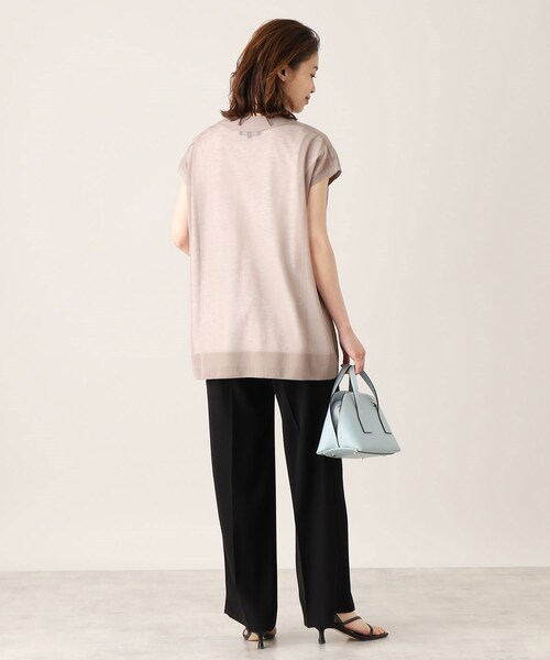 UNTITLED（アンタイトル）の「◆【通勤／フォーマル】きれいめ セミワイドパンツ（その他パンツ・レディース・ブルー/ブラック/ライトベージュ・00/01/02/03/04/42/44/46/48/50）」の12枚目の写真