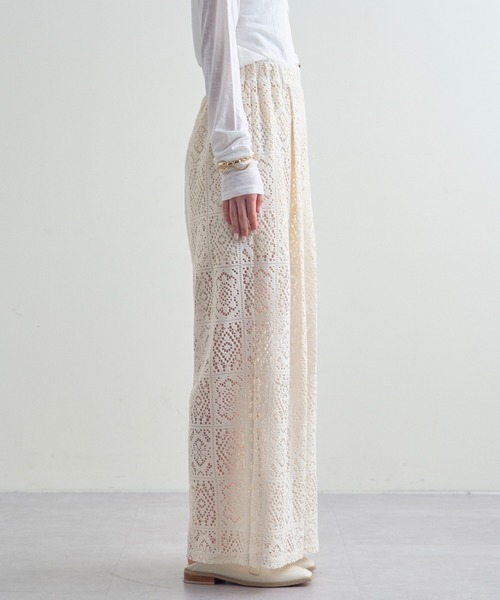 mline（エムライン）の「【サイズ展開あり】[mline]シアーレースパンツ（その他パンツ・レディース・ブラック/アイボリー・1/2）」の7枚目の写真