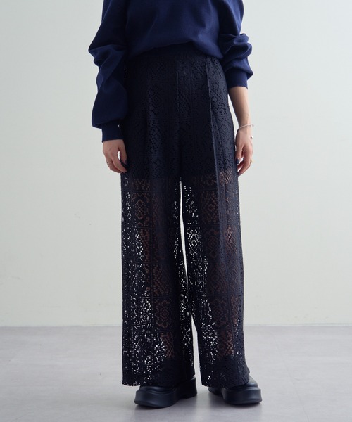 mline（エムライン）の「【サイズ展開あり】[mline]シアーレースパンツ（その他パンツ・レディース・ブラック/アイボリー・1/2）」の19枚目の写真