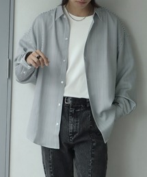 【welise/ウェライズ】【ヘビーウェイト】-2026AW- リッチドレープスムース 無地/ストライプ ルーズフィット ベーシックシャツ