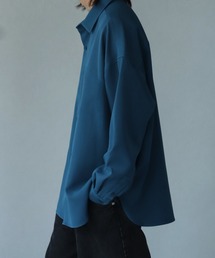 【welise/ウェライズ】【ヘビーウェイト】-2026AW- リッチドレープスムース 無地/ストライプ ルーズフィット ベーシックシャツ