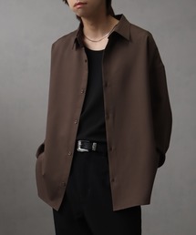 【welise/ウェライズ】【ヘビーウェイト】-2026AW- リッチドレープスムース 無地/ストライプ ルーズフィット ベーシックシャツ